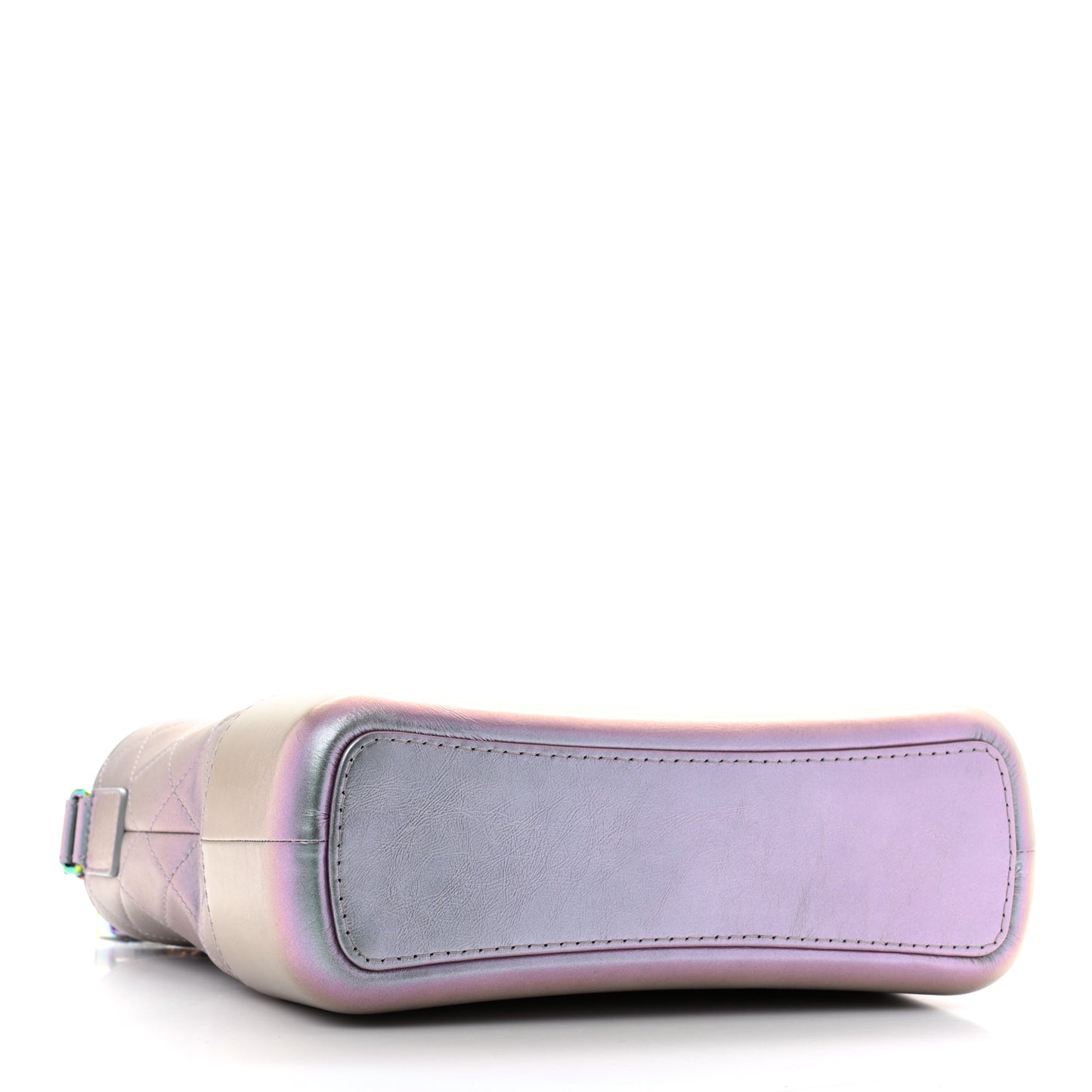 Iridescent Lambskin Calfskin Quilted Medium Gabrielle Hobo Light Purple