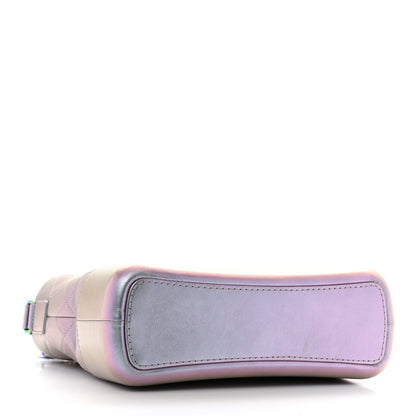 Chanel Iridescent Lambskin Calfskin Quilted Medium Gabrielle Hobo Light Purple 4 of 11