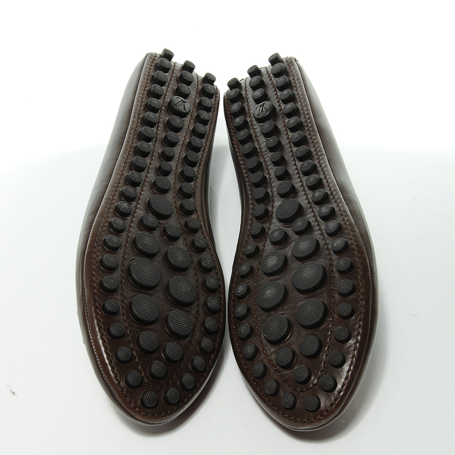 Leather Oxford Ballerina Flats Moka 39.5