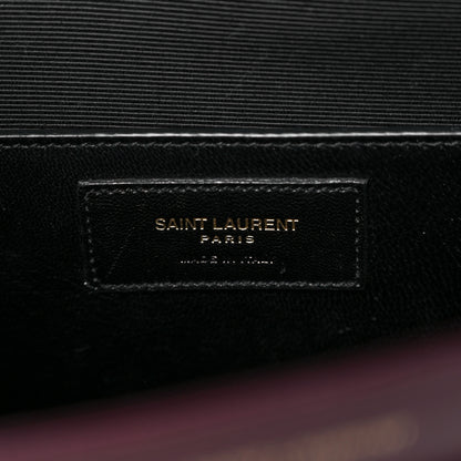 Saint Laurent Calfskin Large Highschool Satchel Burgundy 7 of 16