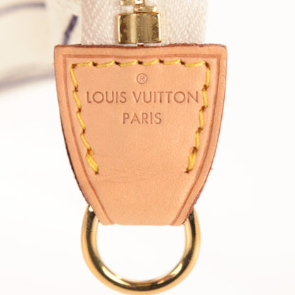 Louis Vuitton Toile Antigua Pochette Plate PM Navy Striped 5 of 8