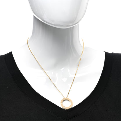Cartier 18K Yellow Gold 3 Diamonds LOVE Pendant Necklace 2 of 4
