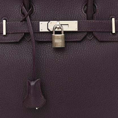 Hermes Chevre Mysore Birkin 30 Raisin 8 of 15