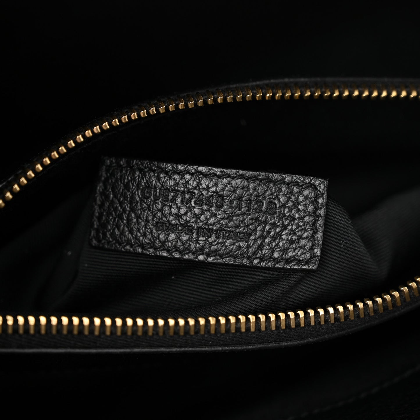 Grained Calfskin Baby Sac De Jour Souple Black