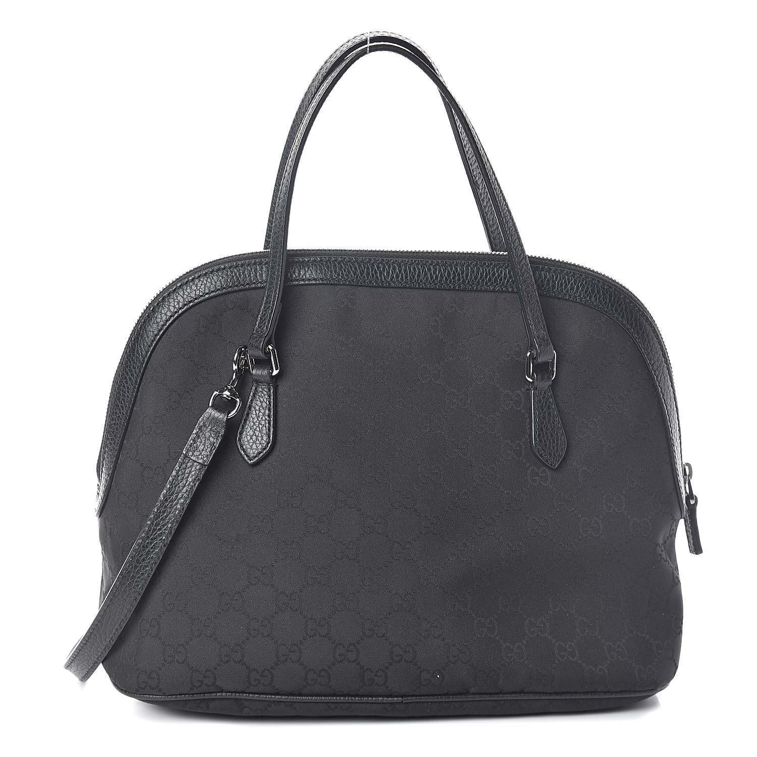 Gucci Monogram Medium Dome Bag Black 1 of 9