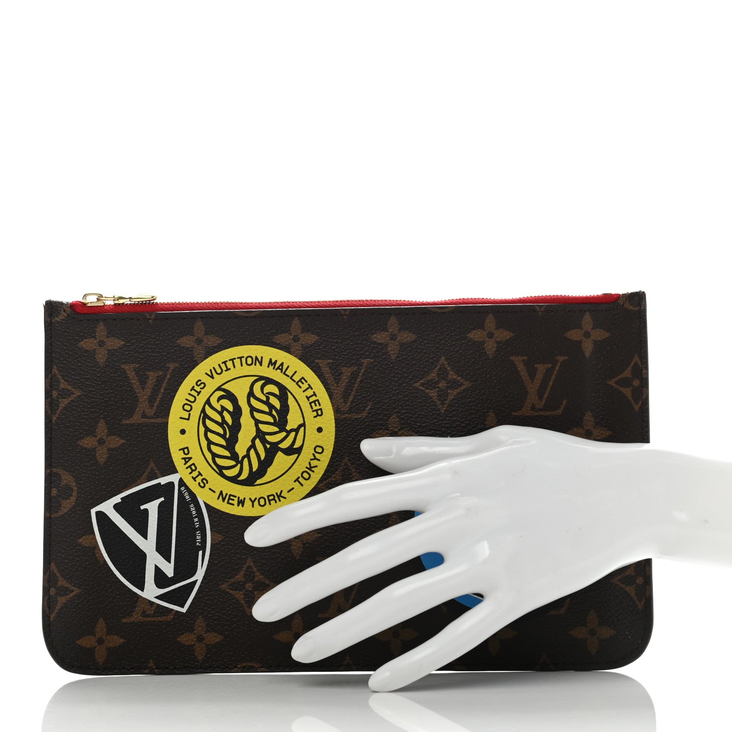 Louis Vuitton Monogram World Tour Neverfull MM GM Pochette 2 of 7