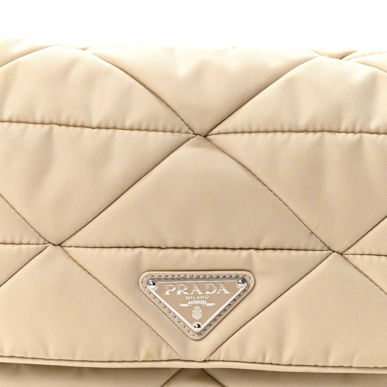 Prada Re-Nylon Quilted Padded Flap Shoulder Bag Deserto 8 of 10