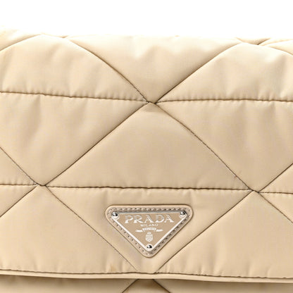 Prada Re-Nylon Quilted Padded Flap Shoulder Bag Deserto 8 of 10