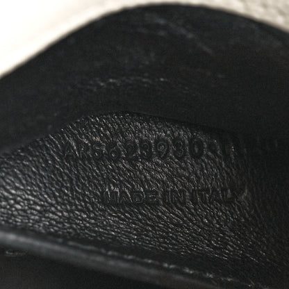 Saint Laurent Grain de Poudre Mini Classic Monogram Cassandra Top Handle Vintage White 8 of 12