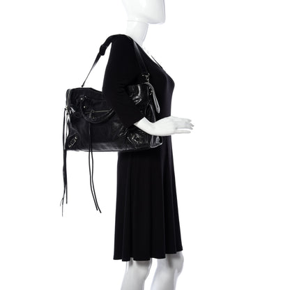 Balenciaga Agneau Classic Silver Hardware City Black 2 of 10