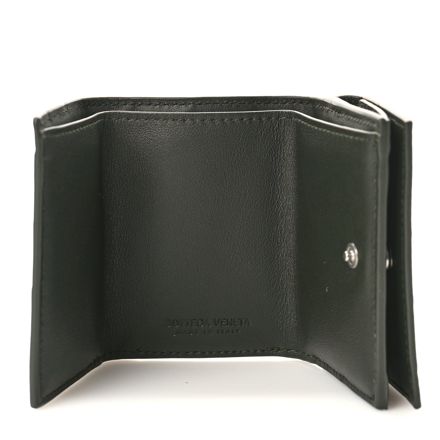 Bottega Veneta Nappa Maxi Intrecciato Tri-Fold Wallet Inkwell 6 of 9