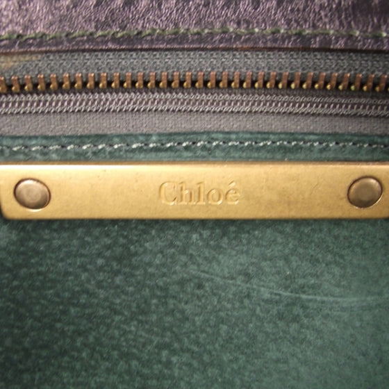 Chloe Leather Handbag Dark Green 8 of 9