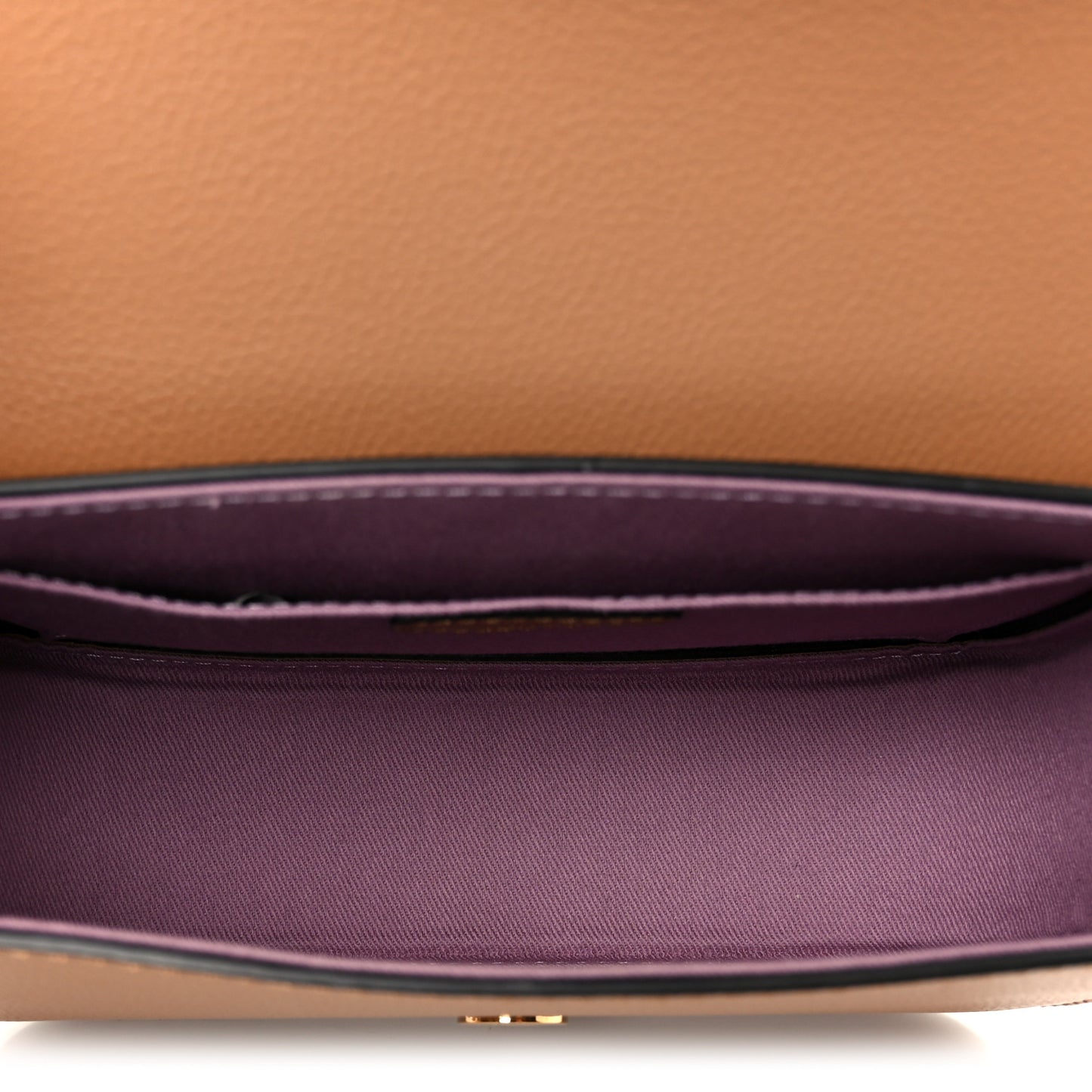 Grained Calfskin La Medusa Flap Shoulder Bag Brown