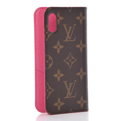 Louis Vuitton Monogram iPhone X Folio Case Rose Pop 3 of 12