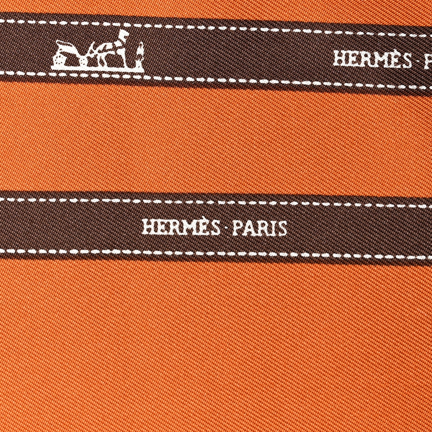 Hermes Silk Bolduc Pocket Square Scarf 2 of 4