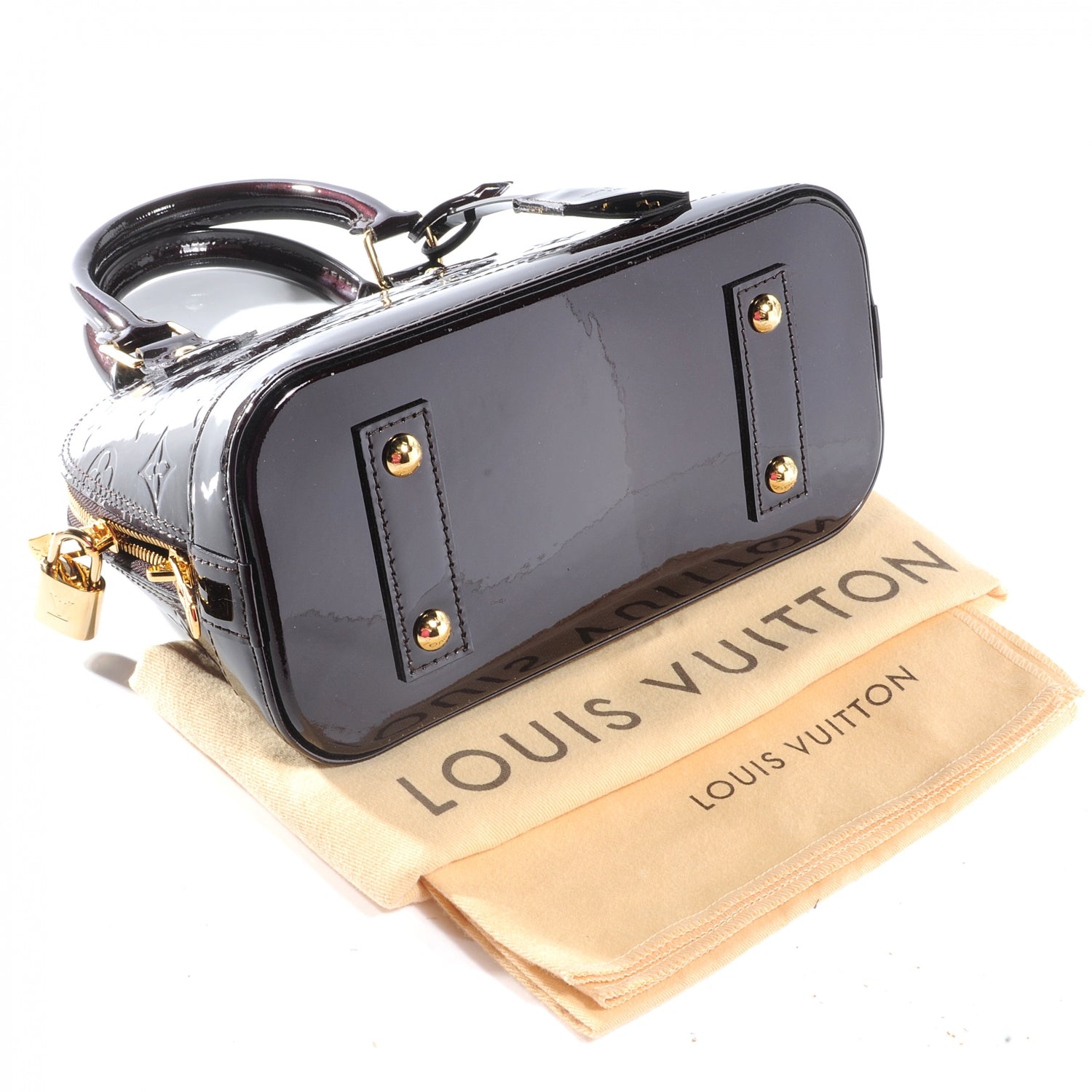 Louis Vuitton Vernis Alma BB Amarante 4 of 7