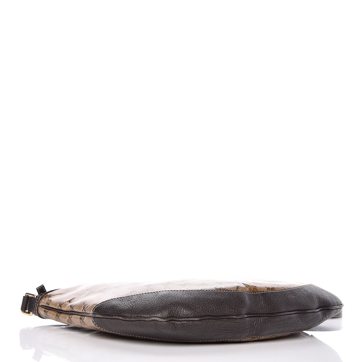 Gucci Crystal Monogram Large Half Moon Hobo Dark Brown 4 of 10
