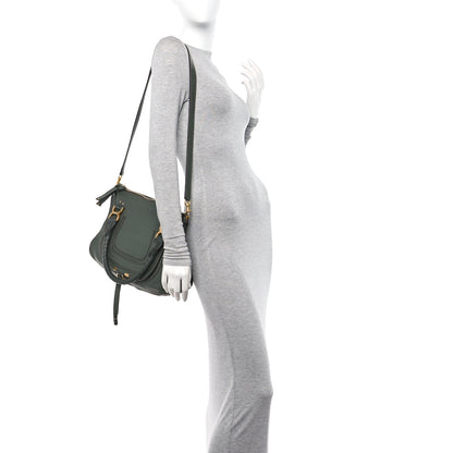 Chloe Calfskin Medium Marcie Satchel Midnight Green 2 of 11