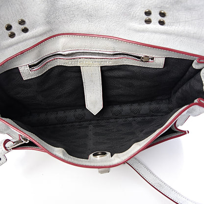 Proenza Schouler Crackle Calfskin PS1 Medium Satchel White 5 of 11