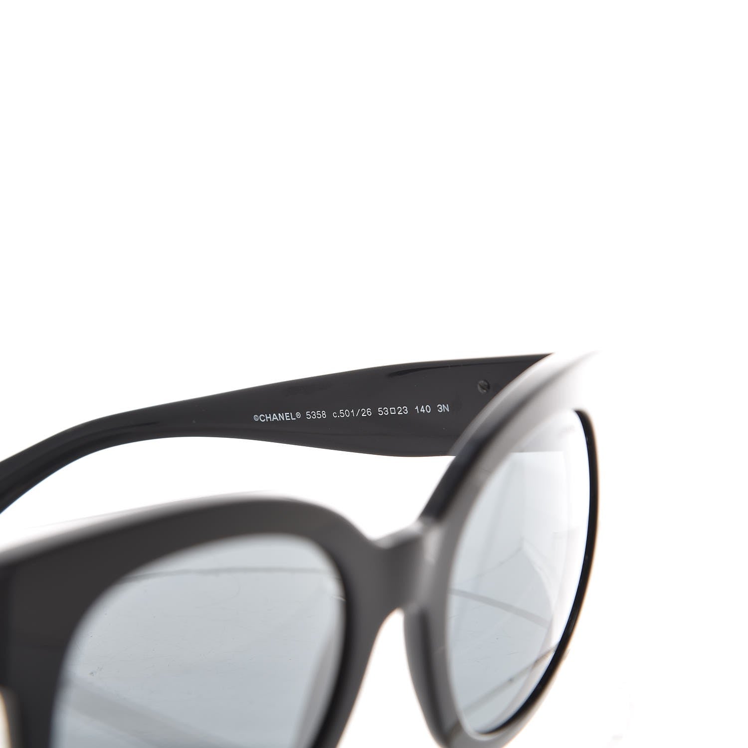 Chanel Acetate Butterfly Signature CC Sunglasses 5358 Black 5 of 8