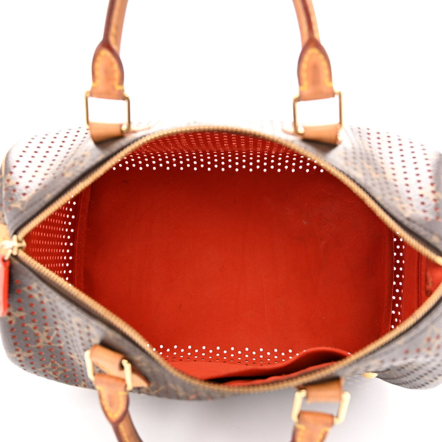 Monogram Perforated Speedy 30 Orange