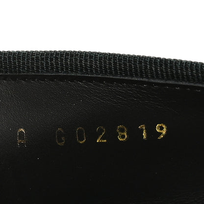 Chanel Crocodile Embossed Patent Calfskin Cap Toe CC Ballerina Flats 38 Dark Green Black 9 of 10