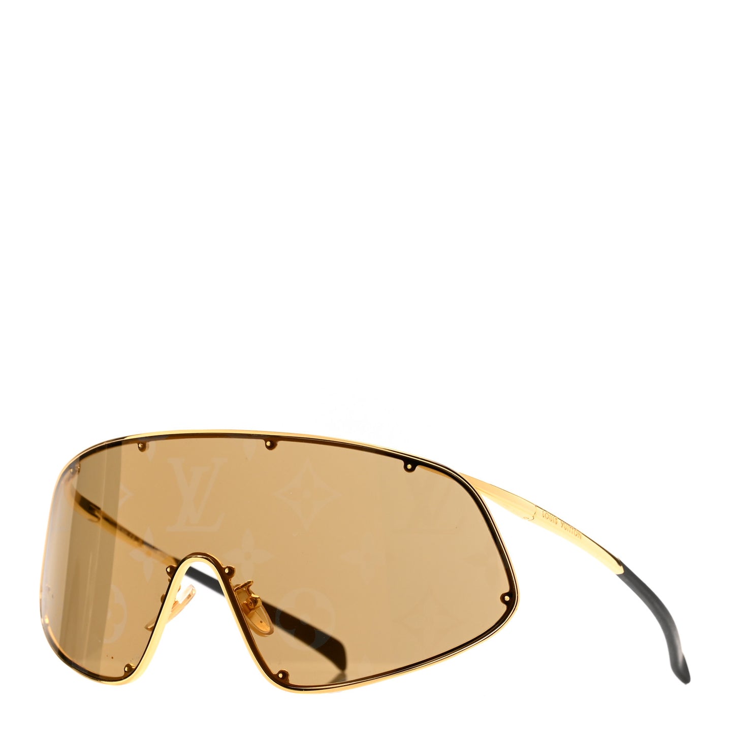 Metal LV Golden Mask Sunglasses Gold