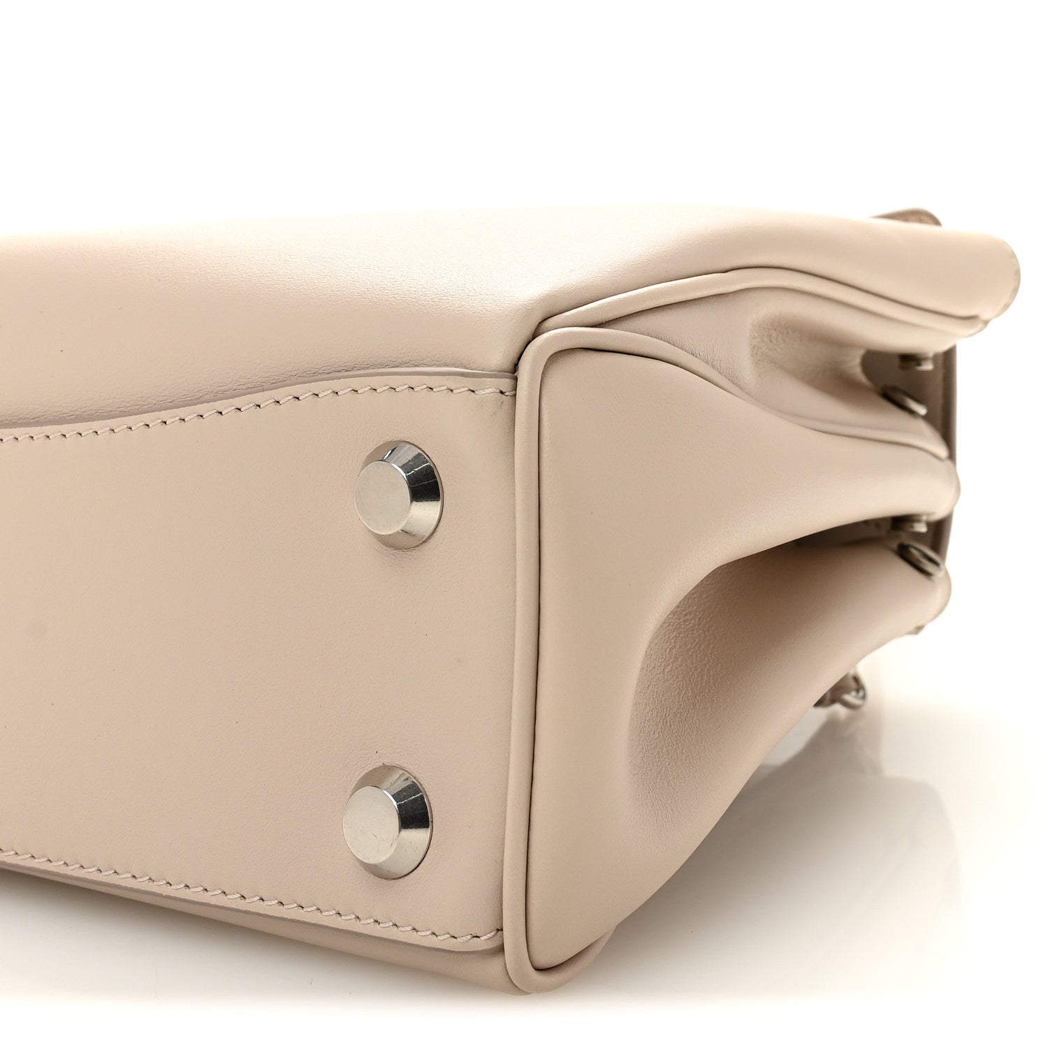 Balenciaga Natural Smooth Calfskin Small Rodeo Top Handle Handbag Almond 9 of 9