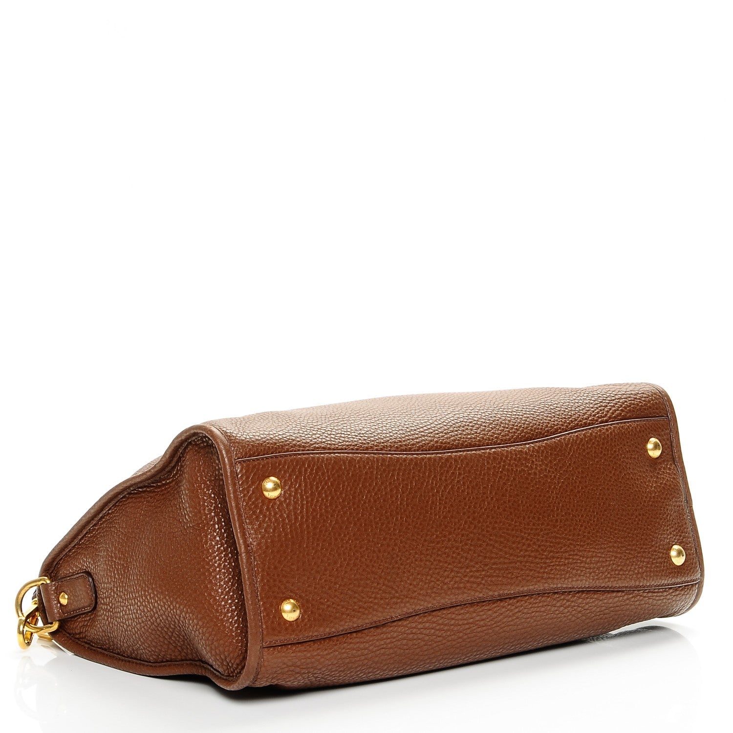 Prada Vitello Daino Shopping Satchel Bruciato 4 of 6