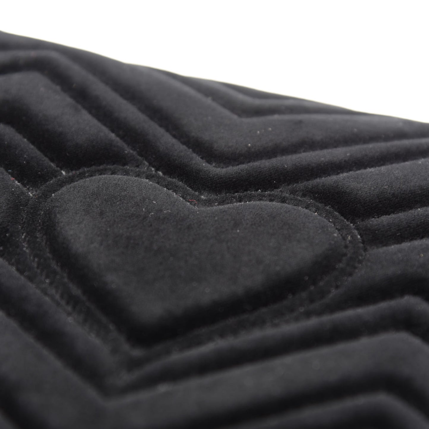 Velvet Matelasse Loved Embroidered Medium GG Marmont Shoulder Bag Black