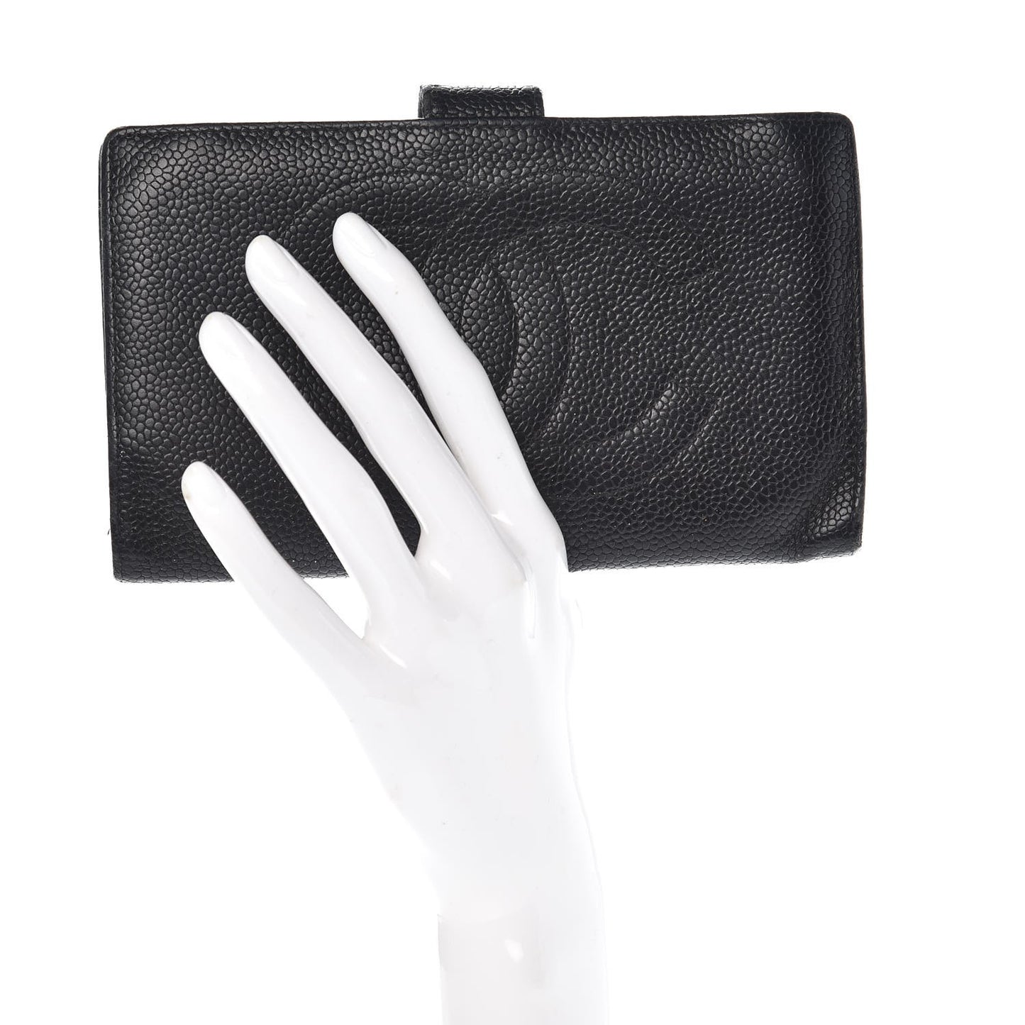 Caviar Timeless CC French Wallet Black