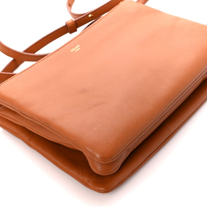 Celine Lambskin Small Trio Crossbody Bag Tawny 11 of 12