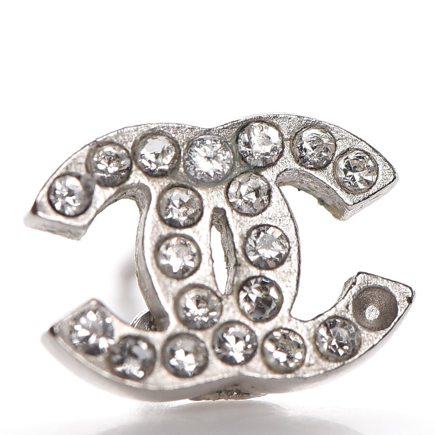 Crystal Mini Timeless CC Earrings Silver