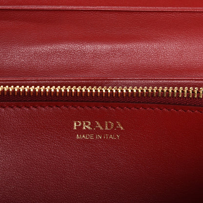 Prada Daino Colour Continental Wallet Black Fuoco 6 of 7