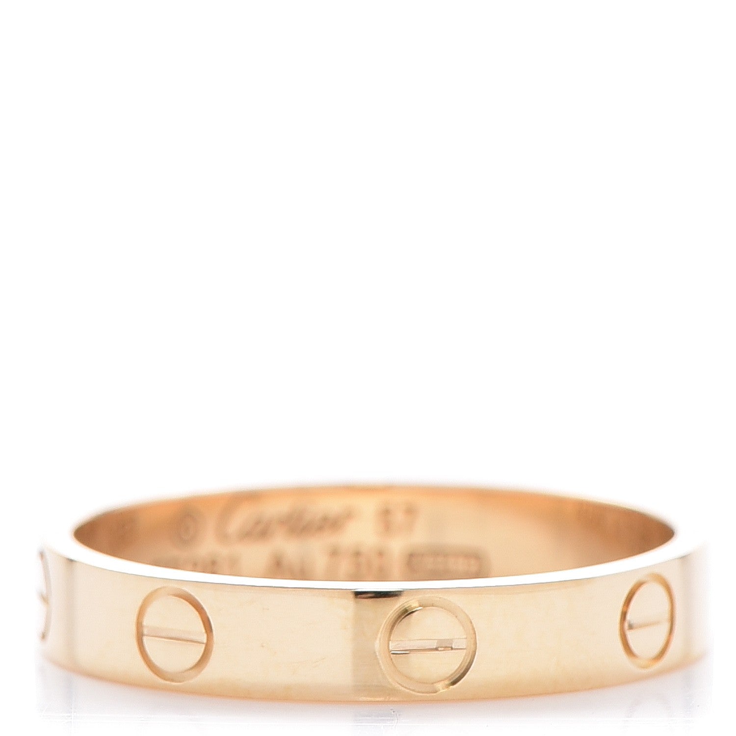 Cartier 18K Yellow Gold 3.5mm LOVE Wedding Band Ring 57 8 1 of 4