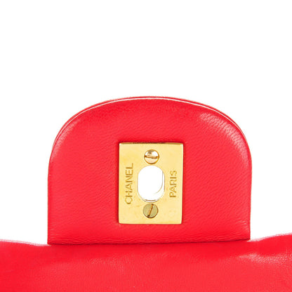 Chanel Lambskin Quilted Small Double Flap Red 6 of 12
