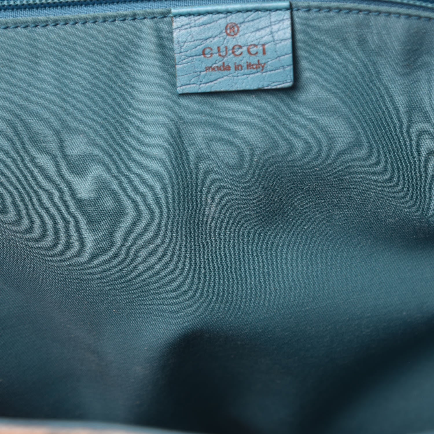 Gucci GG Plus Monogram Small Vertical Tote Turquoise 9 of 26