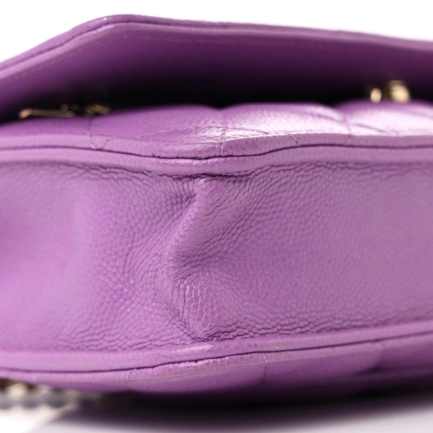 Chanel Caviar Quilted Wallet On Chain WOC Purple 10 of 12