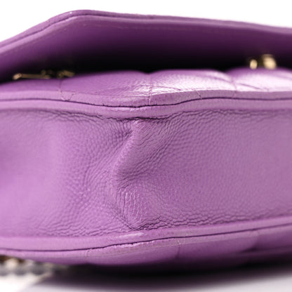 Chanel Caviar Quilted Wallet On Chain WOC Purple 10 of 12
