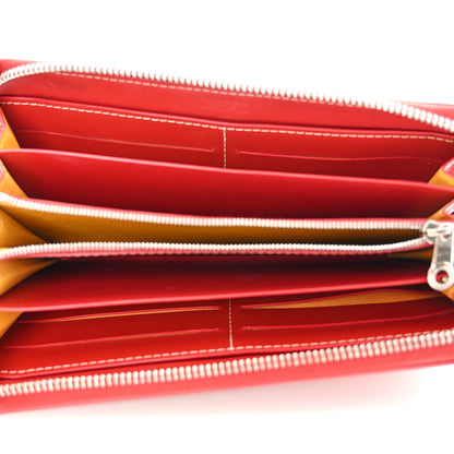 Goyard Goyardine Matignon Zip Around GM Wallet Red 5 of 10