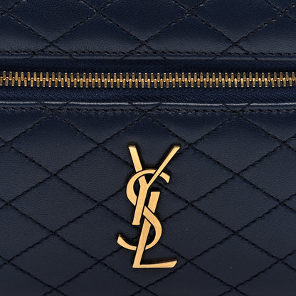 Saint Laurent Lambskin Quilted Mini Gaby Vanity Case Marine 7 of 9
