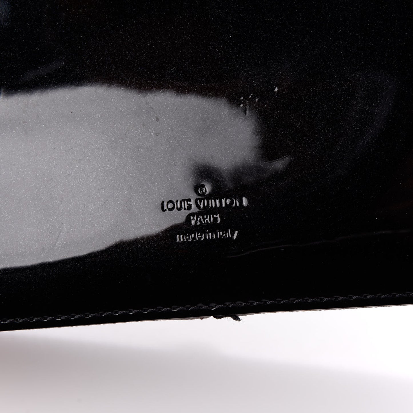 Patent Calfskin Monogram Cherrywood BB Black