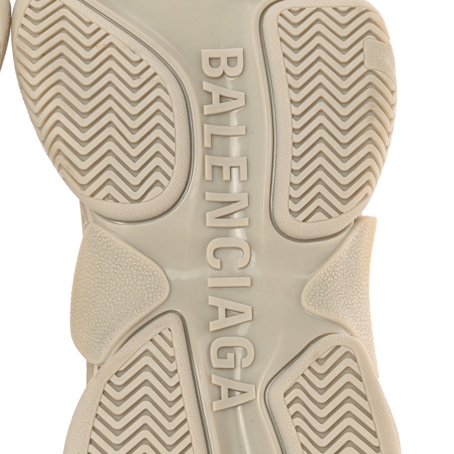 Fabric Mesh Womens Triple S Sneakers 38 Beige
