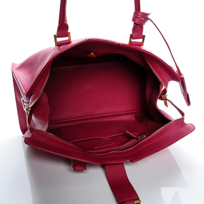 Saint Laurent Calfskin Medium Classic Y Cabas Fuchsia 5 of 9