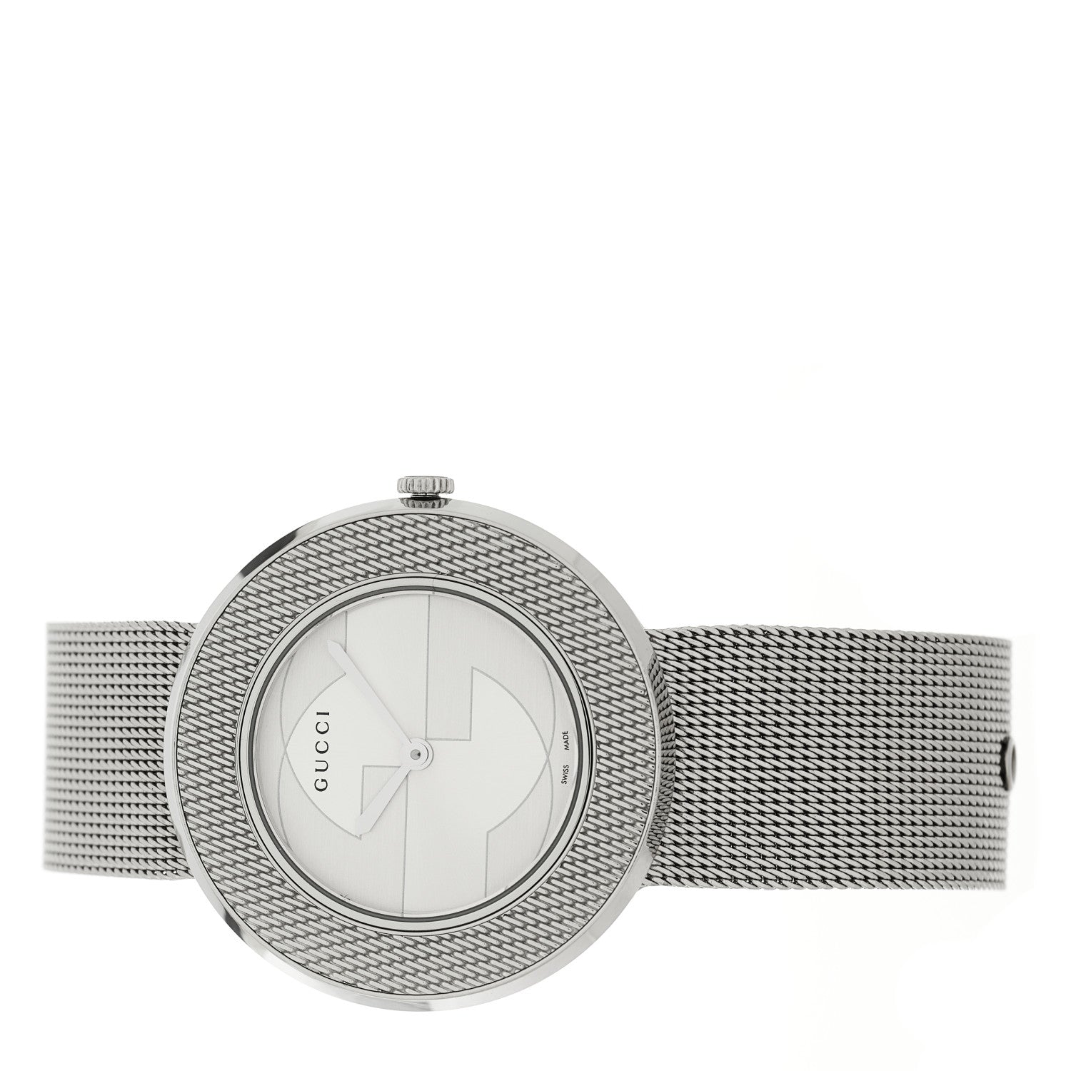 Gucci Stainless Steel 36mm U-Play Mesh Quartz Watch 2 of 5