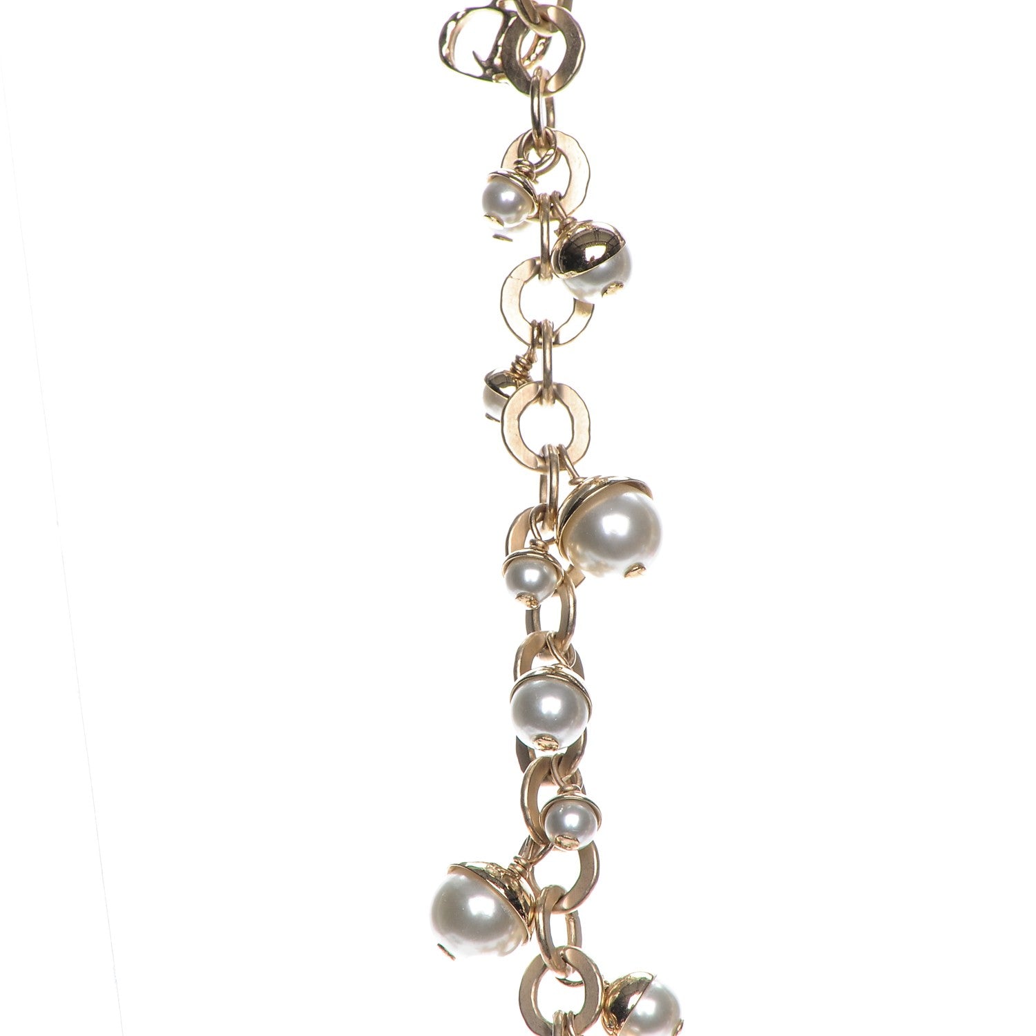 Christian Dior Pearl Mise en Dior Long Necklace Gold 4 of 6