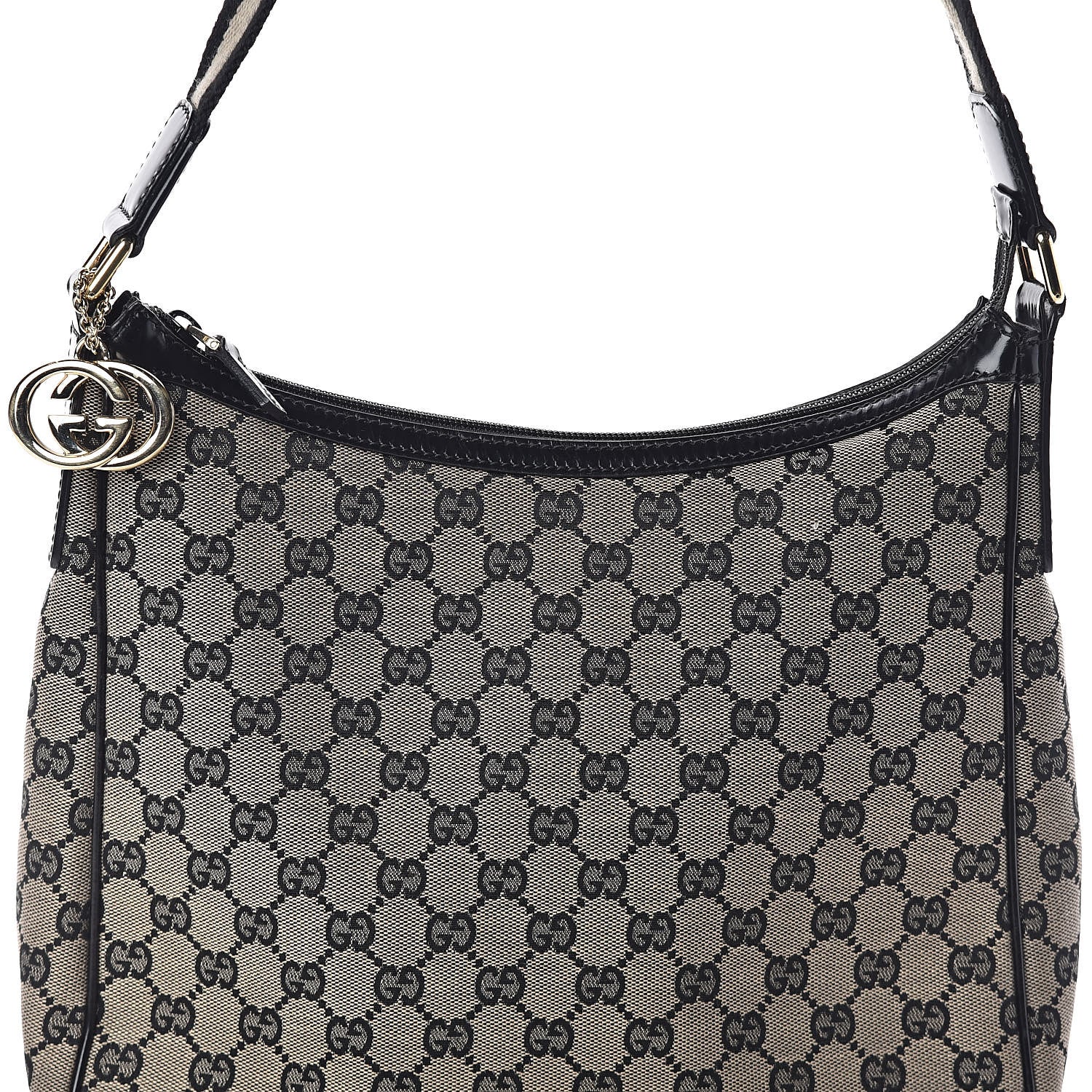 Gucci Monogram Shoulder Bag Navy 7 of 9