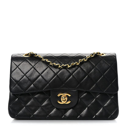 Chanel Lambskin Quilted Small Double Flap Black 1 of 9