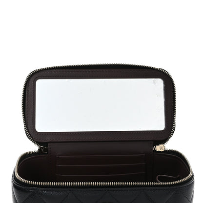 Chanel Caviar Quilted Small Vanity Case With Chain Black 5 of 10