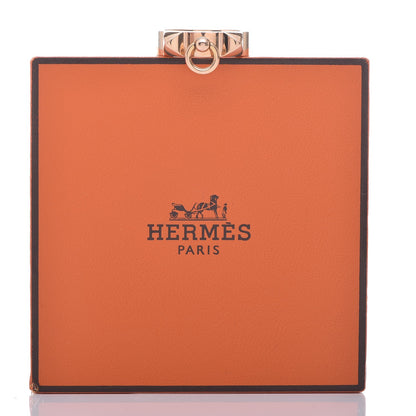 Hermes 18K Rose Gold PM Collier De Chien Ring 50 5.5 7 of 7